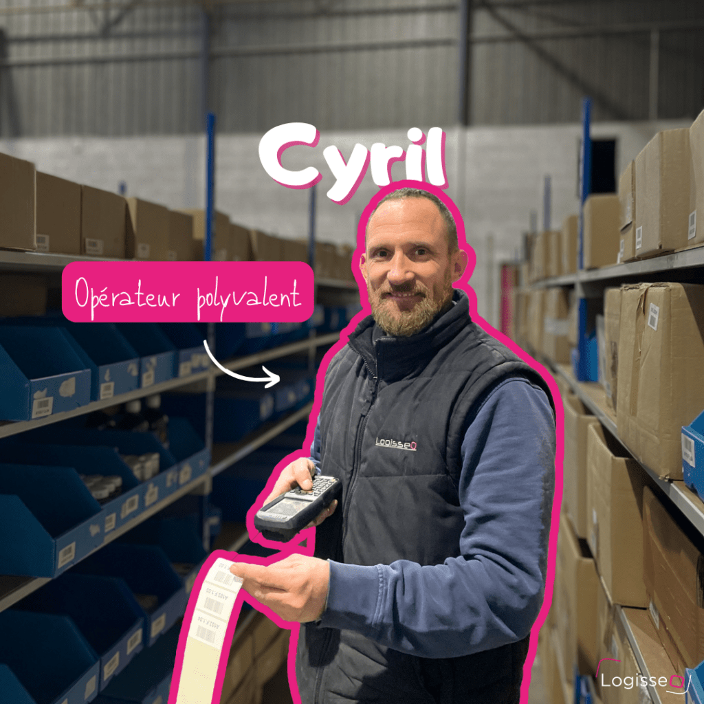 Cyril, opérateur polyvalent chez Logisseo