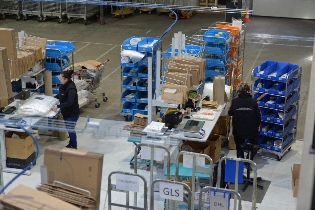 zone de préparation de commandes