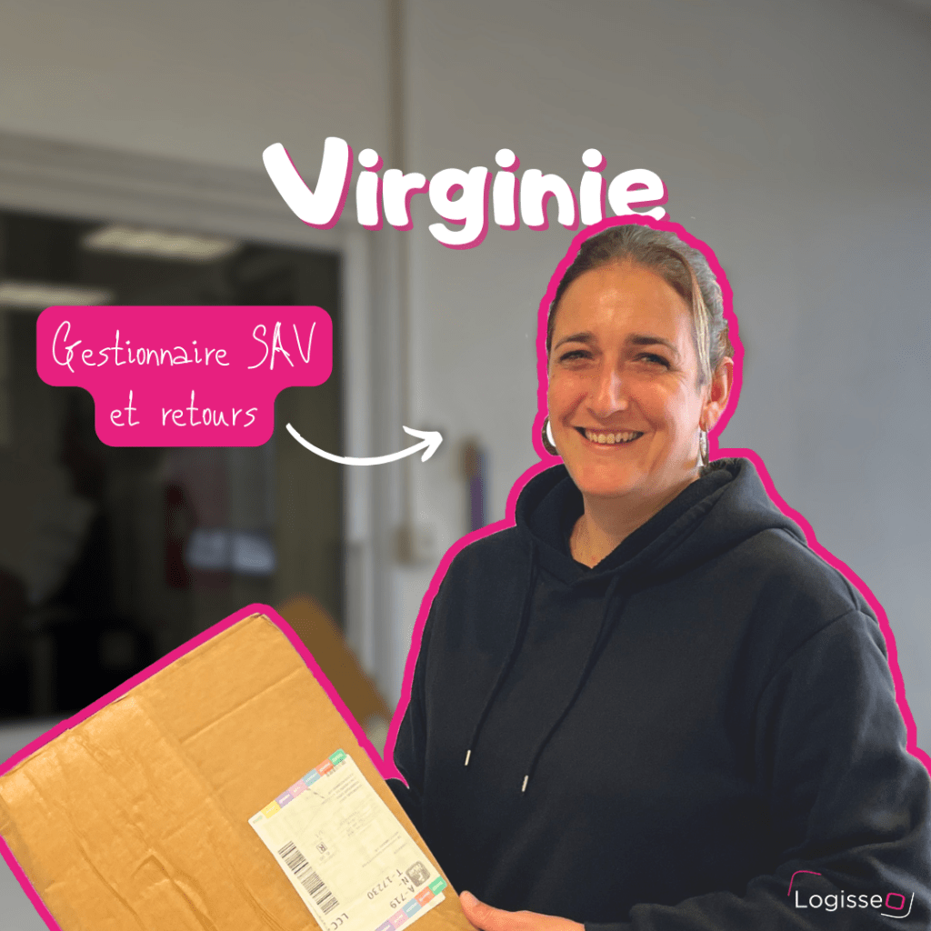 Virginie, gestionnaire SAV et retours chez Logisseo